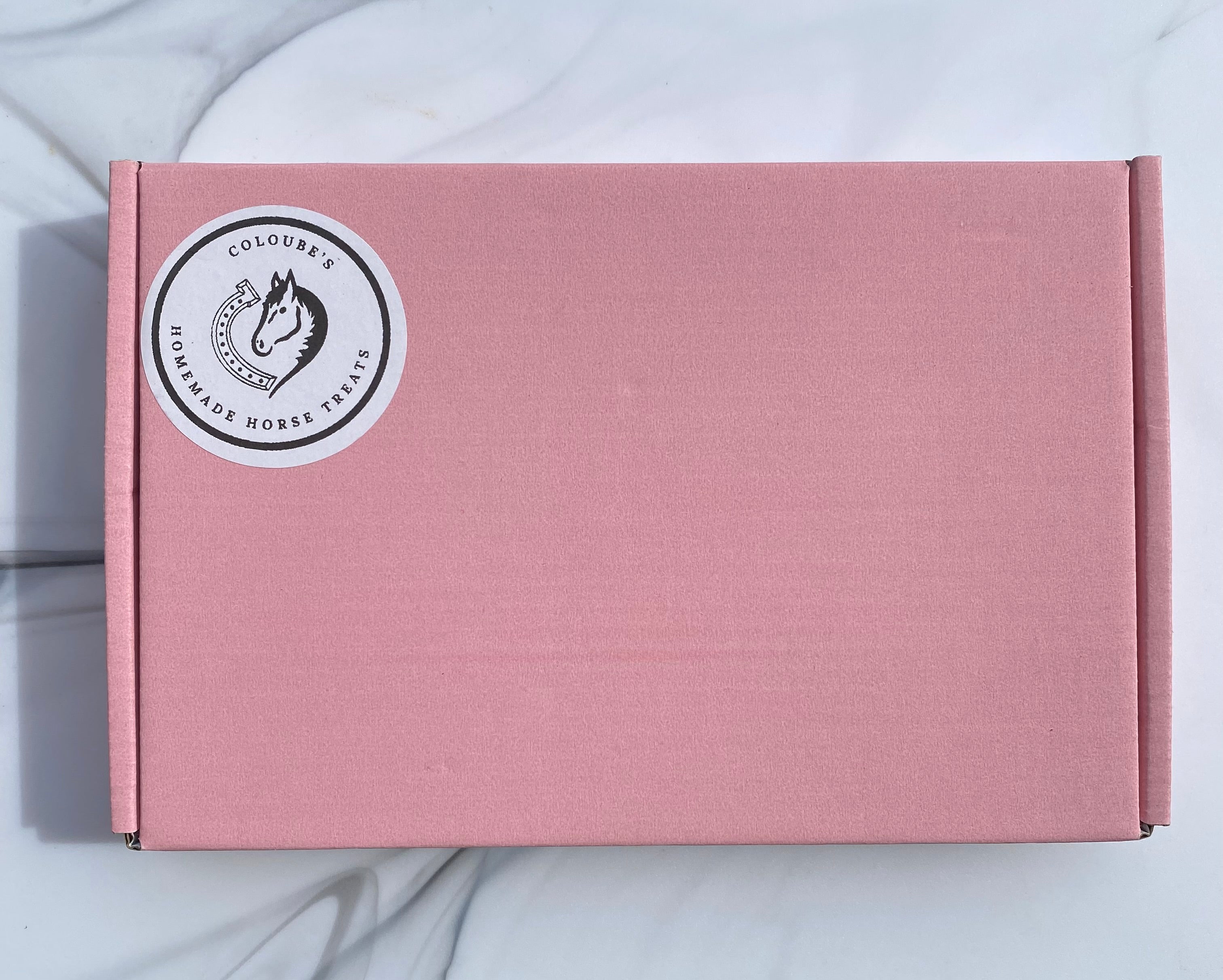Equestrian gift box, Pink horse treat gift box, Handmade gifts for equestrians, luxury horse treats, unicorn horse treats